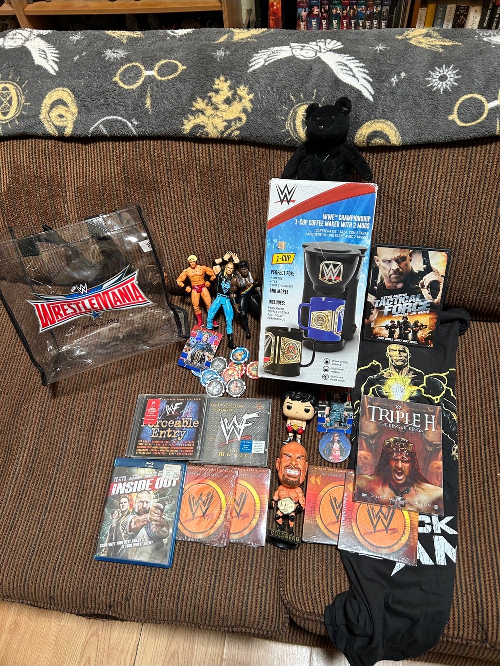 WWE Collectible Bundle - Black and Multicolor WWE Merchandise